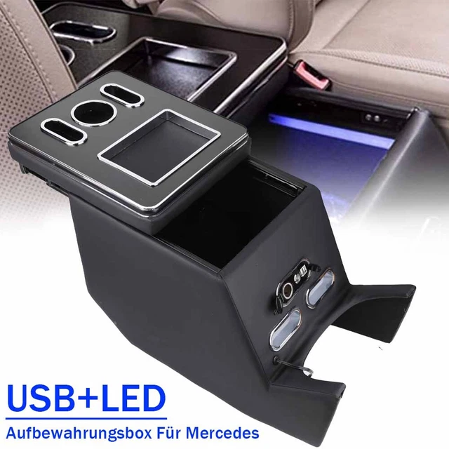 Mittelarmlehne Für Mini R56 2006-2014 - Schwarze Textil Konsole Mit Staufach