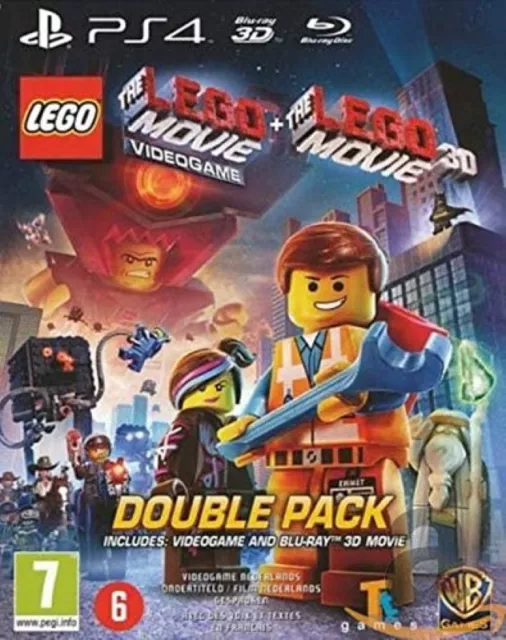 Double Pack Lego The Movie + Film Lego The Movie 3D Ps4 Euro New