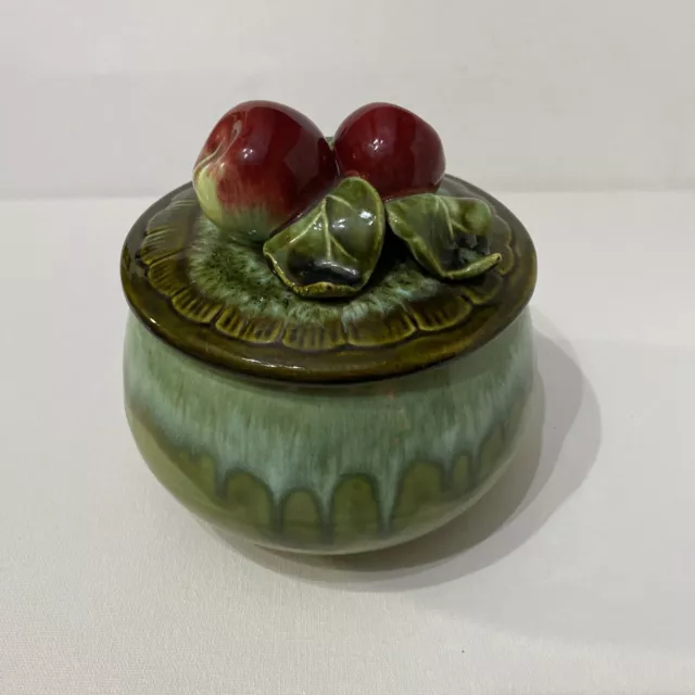 Apples Wade Of California Pottery Covered Dish