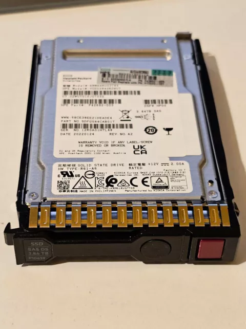 HP 3.84Tb SAS 12Gbps SSD KRM6XRUG3T84