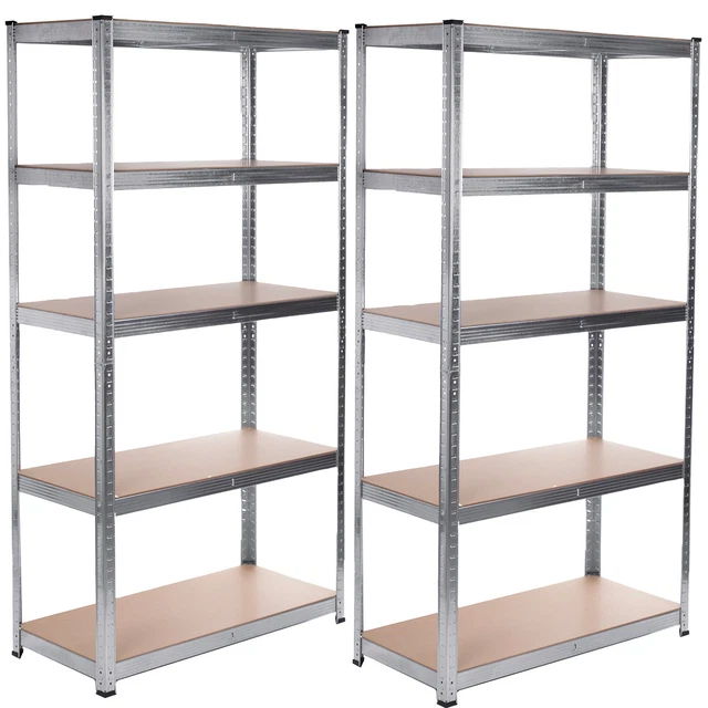 AREBOS Étagère Robuste De Stockage 4 Niveaux 160x80x40cm - Idéale Cave, Garage, Buanderie