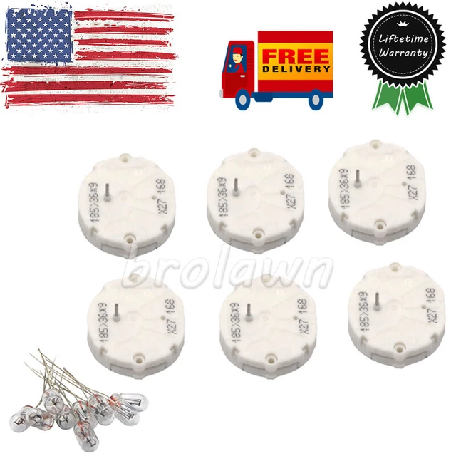 6x Speedometer Cluster Repair Stepper Motors x25.168 X27.168 + 10 White LED Lamp