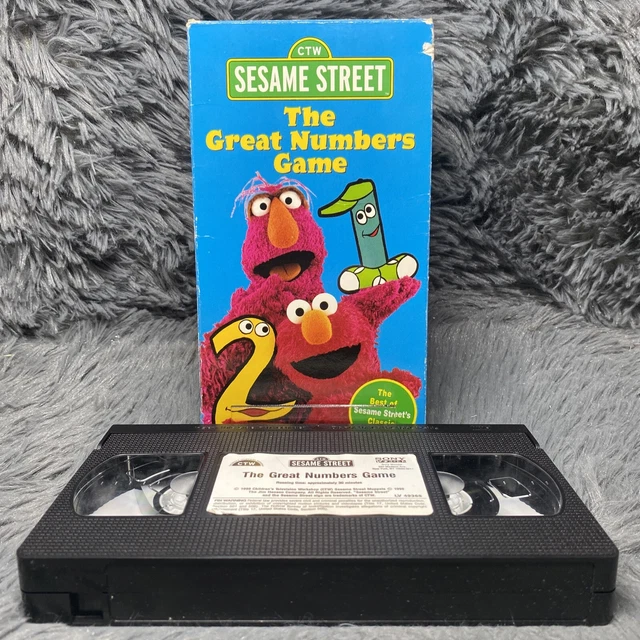 SESAME STREET The Great Numbers Game VHS 1998 Classic Cartoon Movie