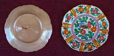 Antico Piatto dipinto Castelli Deruta Toscana Umbria Marche  ceramica maiolica 