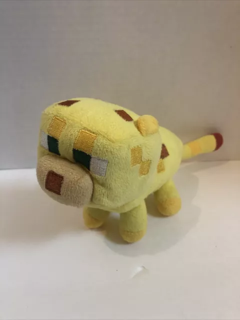 Mojang Minecraft Plush Baby Ocelot Yellow Cat Block Lion Stuffed Animal
