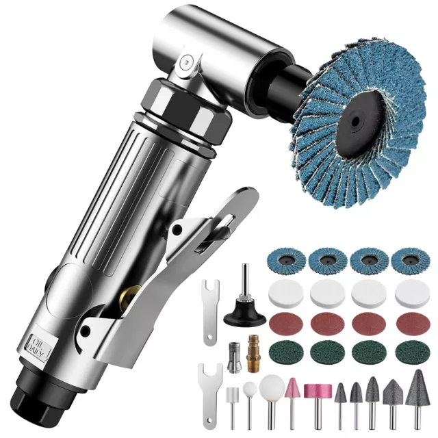 Druckluft Stabschleifer 90° Winkelschleifer Schleifmaschine Trennschleifer1/4BSP