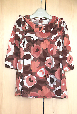 Next Baby Girls Bold Floral Collared Dress Age 12-18 Months BNWT