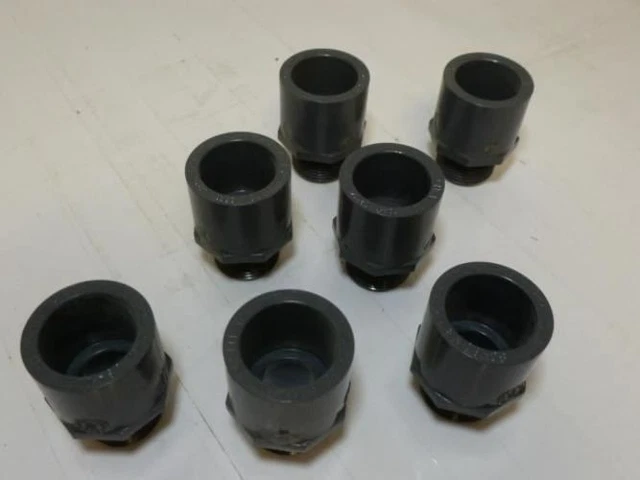 198787 New-No Box; MFG- MDL-Unkn88885 PVC Male Adapter Fitting 3/4'' Lot-7