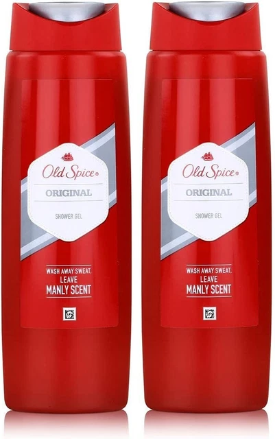 Gel de ducha Old Spice ORIGINAL para hombre lavado corporal 250 ml (paquete de 2)