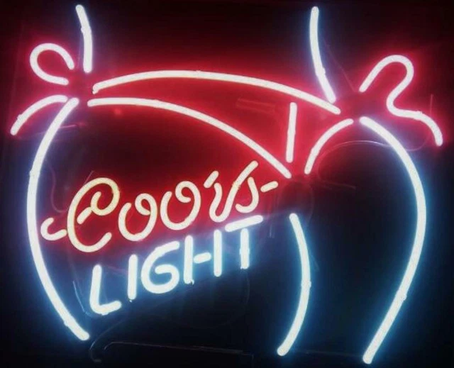 Coors Light Beer Bikini Girl 20"x16" Neon Light Sign Lamp Bar Pub Open Party