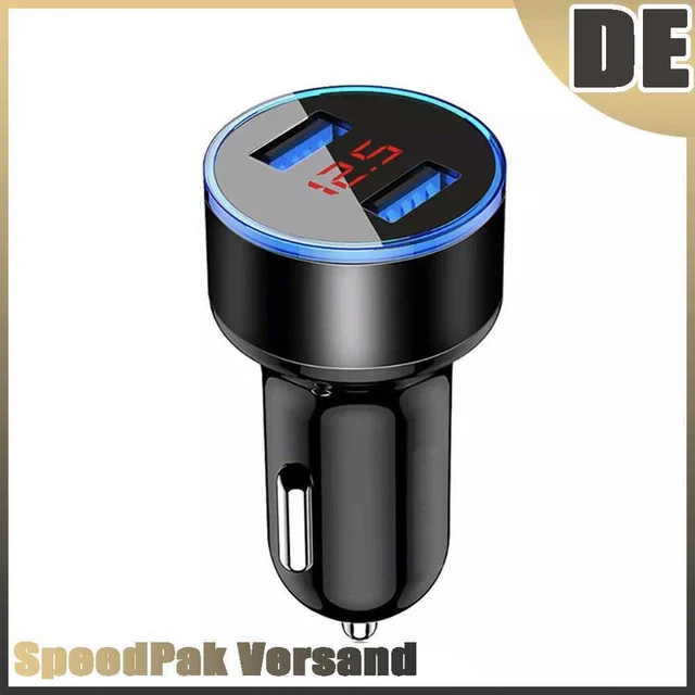 Nuovo caricabatterie auto ricarica rapida caricabatterie cellulare accessorio auto USB (nero)