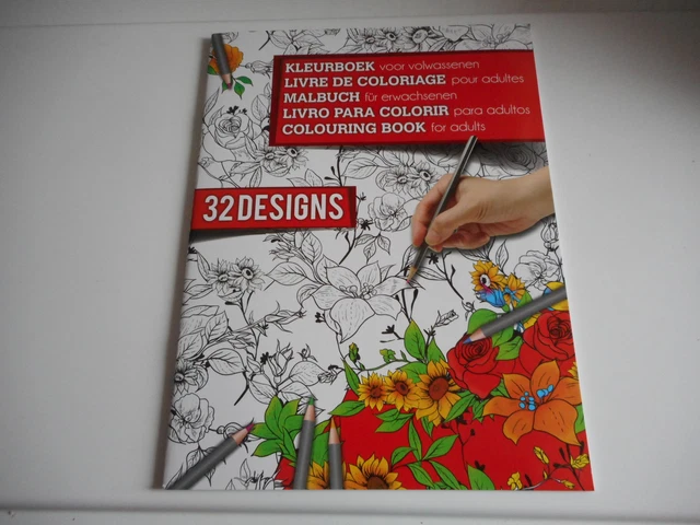 LIVRE DE COLORIAGE Adulte - 16 Pages - 32 Dessins EUR 7,50 - PicClick FR