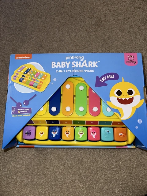 PINKFONG BABY SHARK 2in1 Xylophone And Piano, Kids Toy Comes With Sheet ...