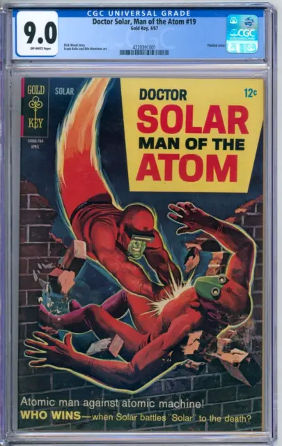 Doctor Solar, Man of the Atom 19 CGC Graded  9.0 VF/NM Gold Key 1967