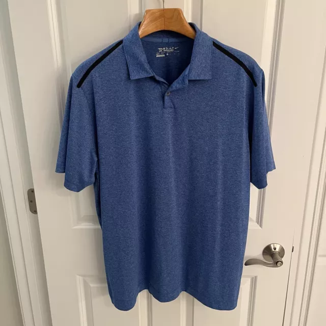 NIKE GOLF DRI Fit Polo Shirt Men Extra Large XL Short Sleeve Royal Blue ...