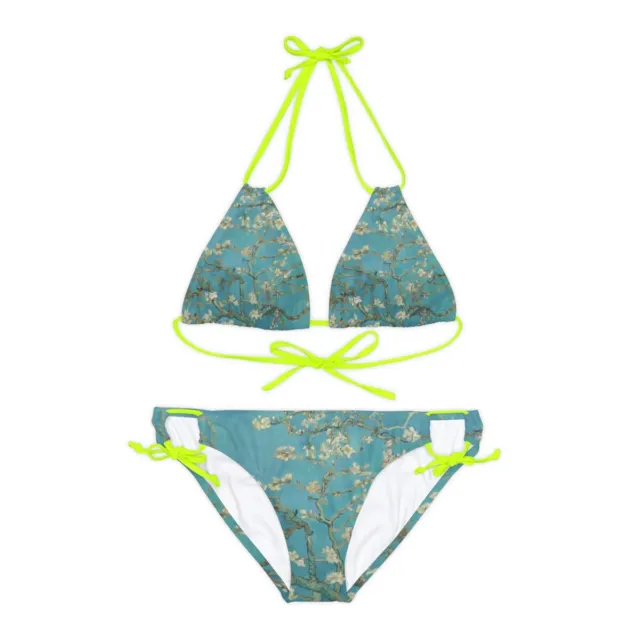 Van Gogh, Almond Blossom, Floral Strappy Bikini Set (AOP)