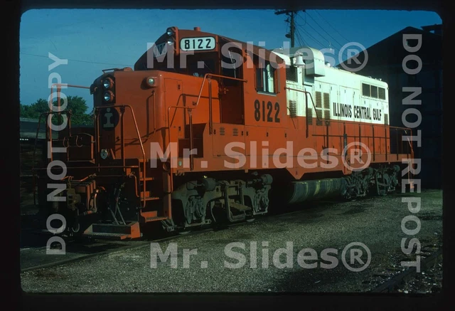 Original Slide ICG Illinois Central Gulf GP10 8122 In 1975