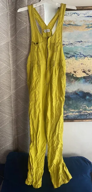 Urban Outfitters Women’s Jumpsuit Yellow Sleeveless Size Small