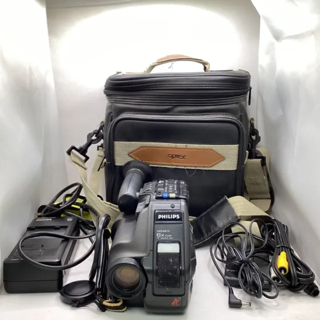 Philips Camcorder Explorer VKR6870 (Untested/As Is) W/ Charger & More (P7) S#593
