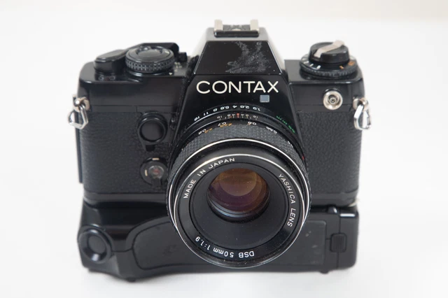 CONTAX 139 QUARTZ appareil photo argentique 24X36 + WINDER+ OBJECTIF 50MM 1.9