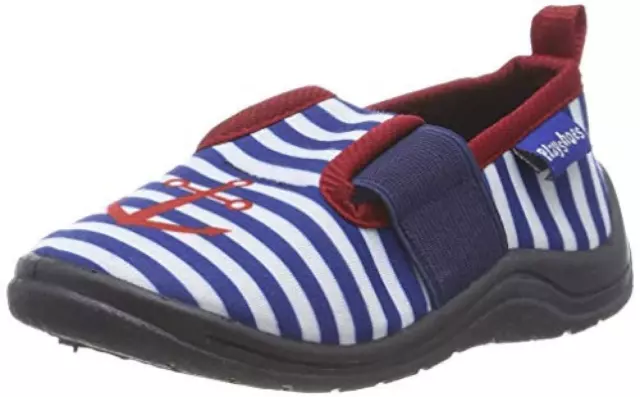 (TG. 24/25 EU) Playshoes Ciabatte-Marittimo, Pantofole Unisex-Bambini, Blu (Mari