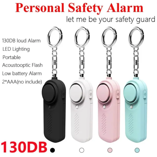 Anti-attack Self Defense Alarm Loud Emergency Alarm Keychain  Girl