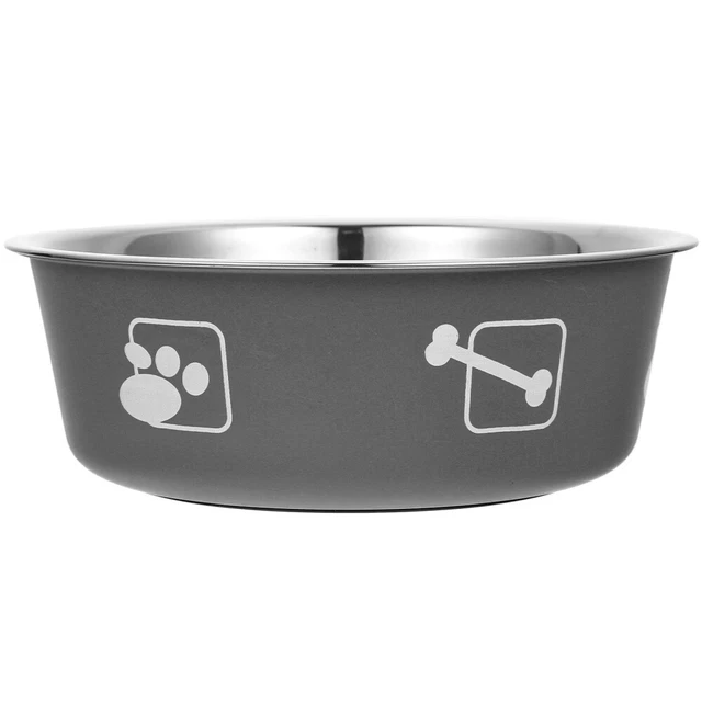 Pets Feeder Bowl Big Dog Stainless Steel Water Dispenser Pet Food Feeder