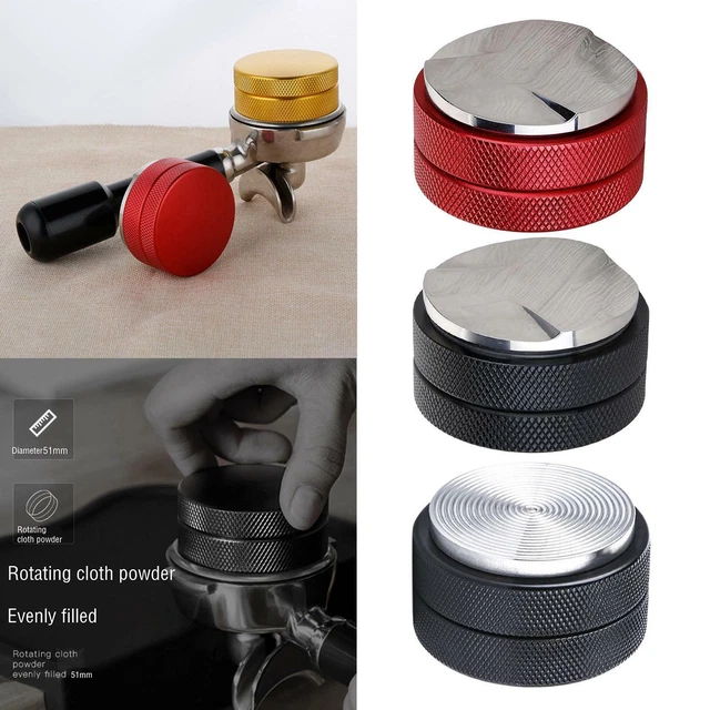 Distributeur de Café En Acier Inoxydable Niveleur Espresso Tamper pour 51 Mm