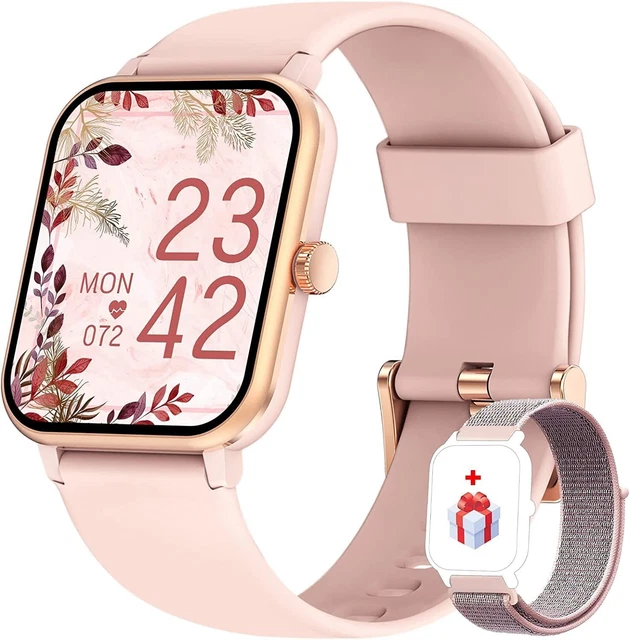 IOWODO Women's Smart Watch Fitness Tracker with Waterproof IP68 for Android/iOS