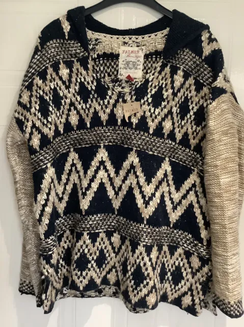Ladies Falmers Heritage Hooded Knit Jumper Sz Large - New with Tags