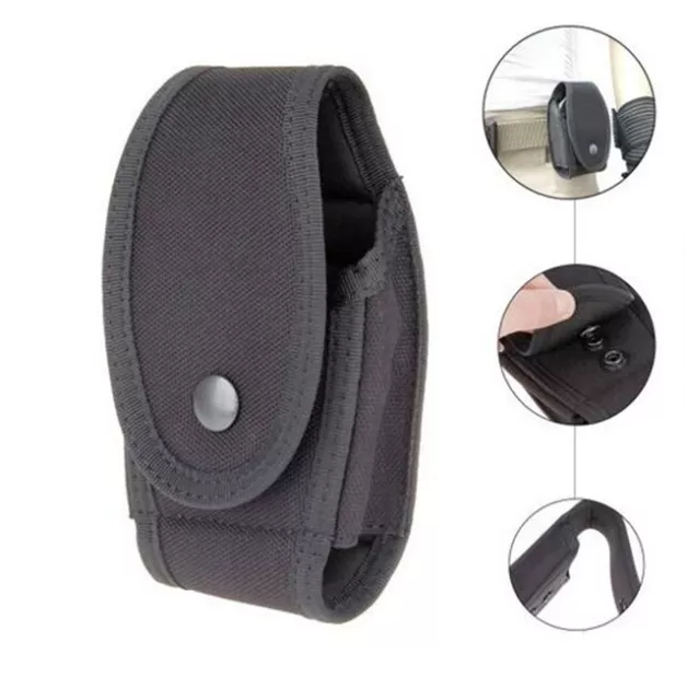 Black Nylon Police Guard Handcuff Case Molded Belt Cop Hand Cuffs Case Pouch