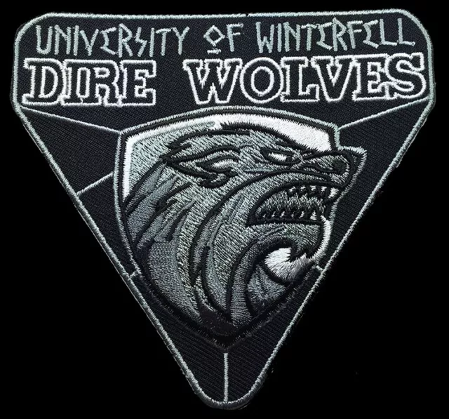 Winter Is Coming Game Of Thrones House Stark Iron On Dire Wolves Patch