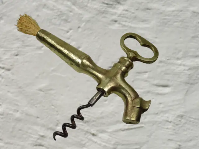 Corkscrew Wine Tap Handle Solid Brass Art Deco Style Original 1920´S Antique