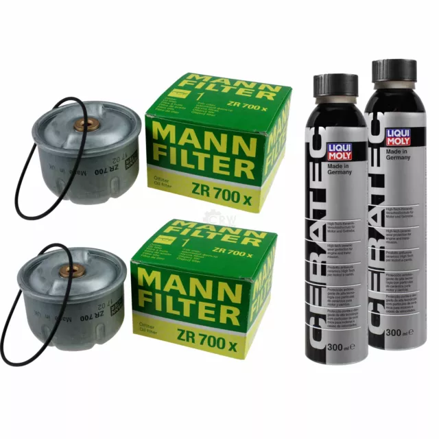 2x MANN-FILTER Ölfilter für Land Rover Defender Station Wagon 2.5 Td5 4x4