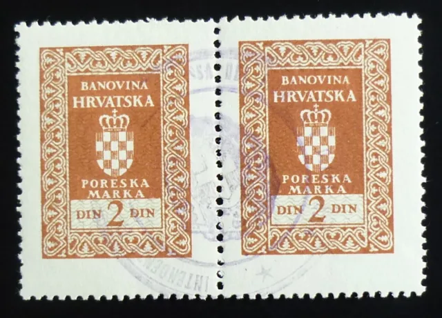 Fiume - Croatia - Italy - Yugoslavia - Overprinted Revenue Stamps R! US 6