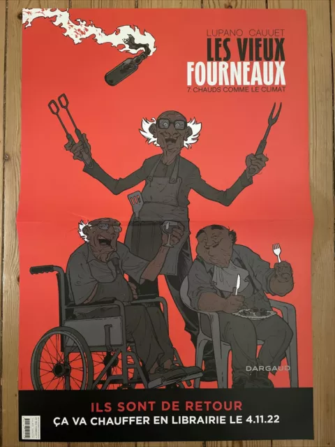 Affiche recto/verso- Les vieux fourneaux - Lupano/Cauuet- Format 40/60- BD