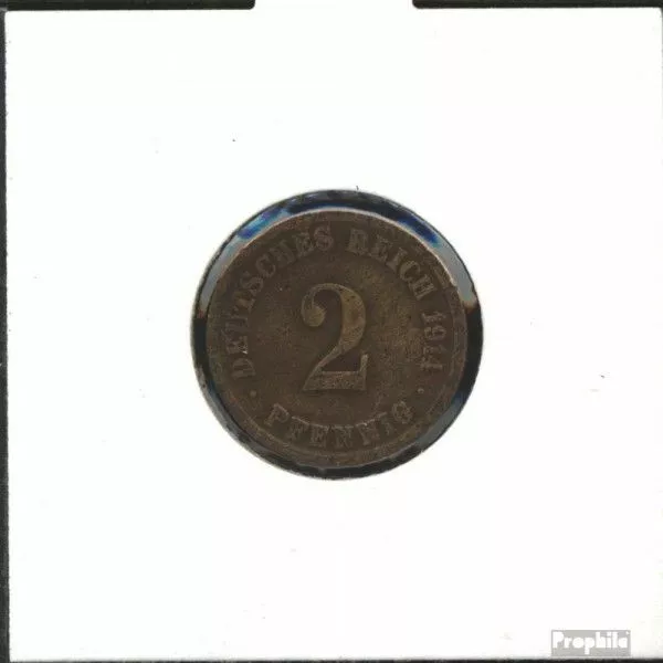 Deutsches Reich Jägernr: 11 1906 D sehr schön Bronze sehr schön 1906 2 Pfennig G