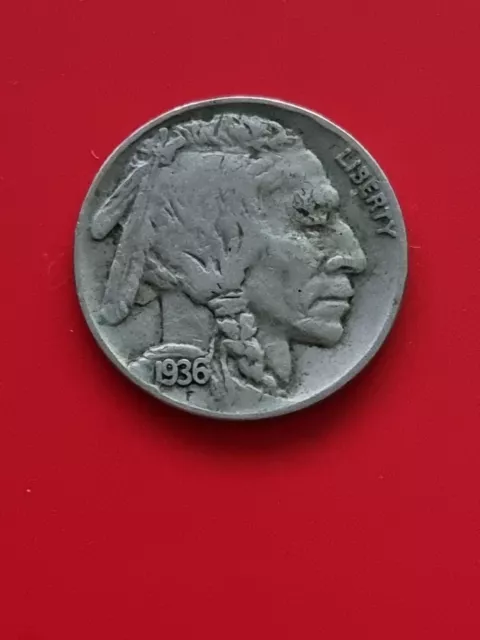 1936 USA Buffalo Nickel 5 Cents