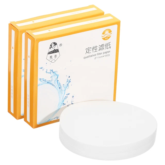 200Pcs 11cm Qualitative Filter Paper Circles, Fast Speed Round Lab Paper