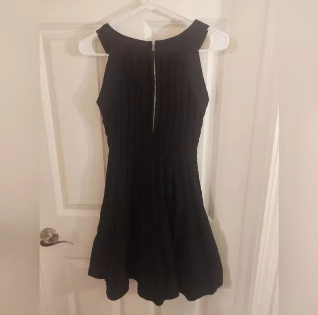 Milly Tech Flare Black Sleeveless Mini Cocktail Dress NWT 3