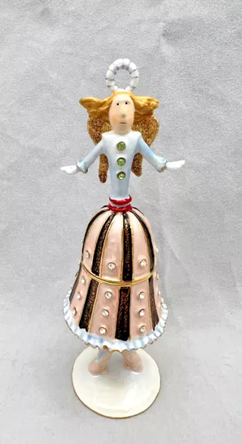 Dept 56 Krinkles by Patience Brewster ANGEL BALLERINA BELL Jeweled Trinket Box