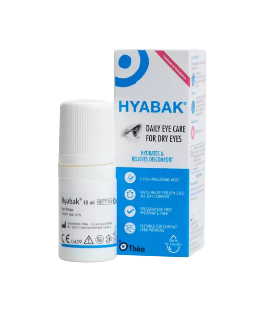 Gotas diarias sin conservantes Hyabak para ojos secos 10 ml 3