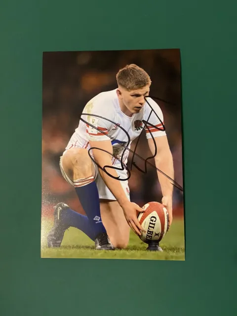 Owen Farrell - Saracens & England Rugby - Signed 6X4 Photo +Coa