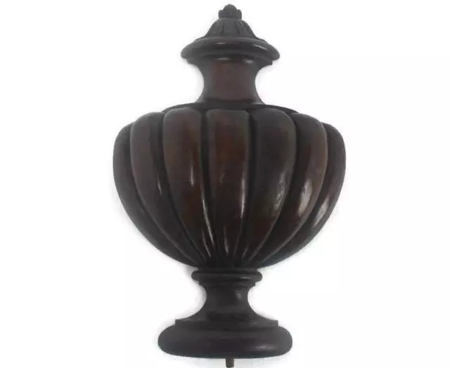 Antique Carved Wood Reclaimed Corbel Architectural Ornate Medallion Large Beauti