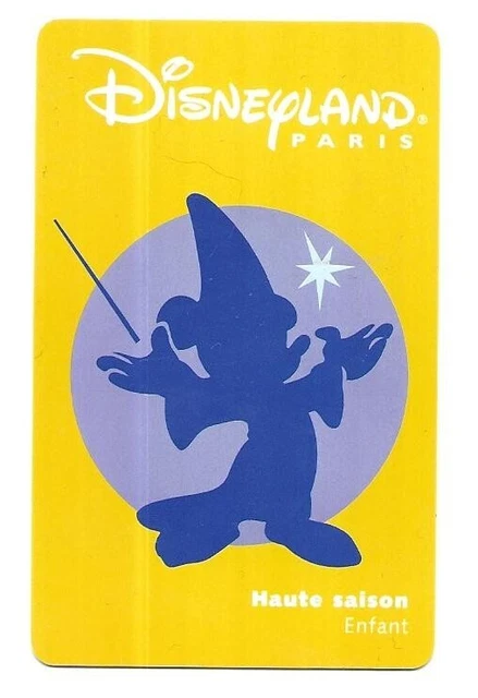 Rare/ Passeport Euro Disney : Mickey Fantasia Disneyland Paris Eurodisney France