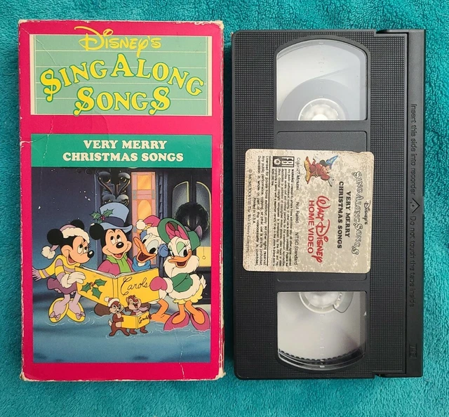 DISNEY’S SING ALONG Songs Very Merry Christmas VHS Video Tape ~ Rare ...