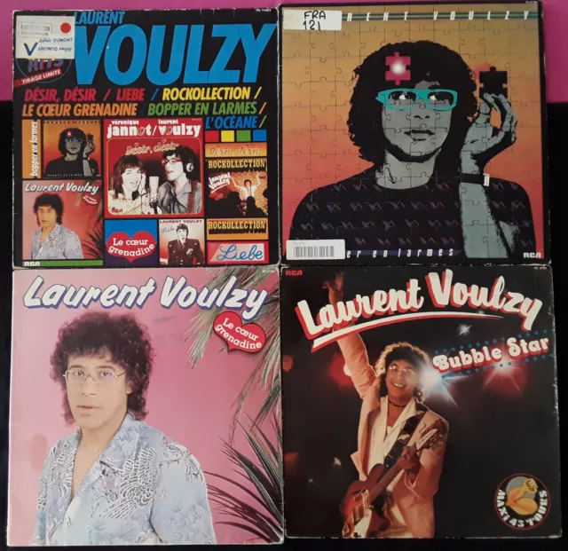 Lot de 2 albums vinyles et 2 maxi 45T de Laurent Voulzy