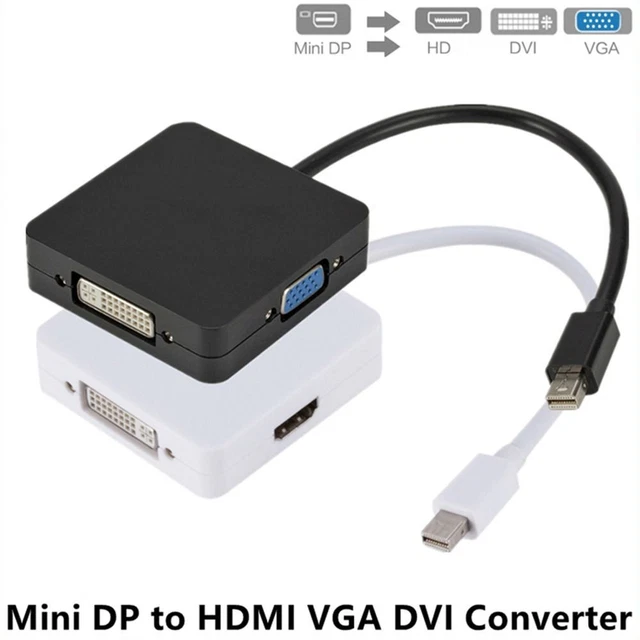 Mini Displayport Câble adaptateur Convertisseur DP à DVI VGA HDMI