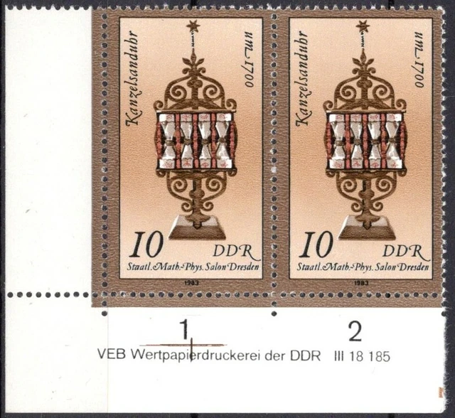 DDR 1983 Mi.Nr. 2797 ** postfrisch Eckrand mit DV Druckvermerk
