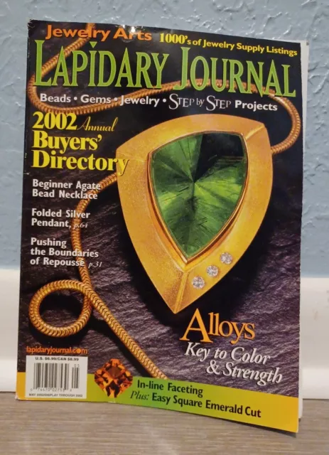 Lapidary Journal Jewelry Artist Magazine May 2002 Vol 56 No. 2 2002 Buyers Guide